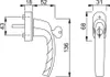Hoppe Fenstergriff Atlanta 0530S/US952 abschließbar braun Produktbild-Vorschau 2