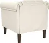 Rear view of a cream-colored armchair. Produktbild-Vorschau