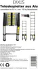 Eaxus® Scala telescopica 3,8 m - DIN EN 131 Scala multiuso Anteprima dell’immagine prodotto 2