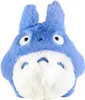 A blue Totoro plush toy is shown against a white background. Voir les images du produit