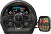 A gaming steering wheel and a separate control module are shown against a white background. Podgląd zdjęcia produktu