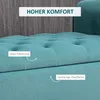 HOMCOM Polsterbank Bettbank, Sitzbank in Samtoptik, Produktbild-Vorschau 5