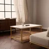 Couchtisch zeitgenössisch 100x60x45cm mit Marmoreffekt Produktbild-Vorschau 2