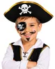 Piratenhut mit Totenkopf für Kinder | Schwarz Gold Produktbild-Vorschau 1