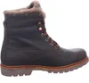 A single brown leather boot with fur lining is shown against a white background. Anteprima dell’immagine prodotto
