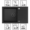 QUADRON Spülbecken 1-Becken Spüle | Größe: 78 x 45 x 18,5 Produktbild-Vorschau 10