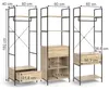 Kleiderschrankset Vicco Enya Holz 60 x 180 cm 3 Teile, Produktbild-Vorschau 2