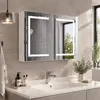 INONEFT Spiegelschaaf voor de badkamer met LED-verlichting, Productafbeelding-voorbeeld 1