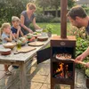 ASH - Pizza - 3 en 1 - BBQ/Foyer extérieur - Acier corten Voir les images du produit 3