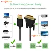 Diagram showing how a bi-directional DVI to HDMI adapter works. Produktbild-Vorschau