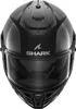 A front view of a black and gray Shark Spartan RS Carbon Skin 24 helmet. Voir les images du produit