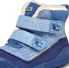 Close-up of a blue winter boot for children. Produktbild-Vorschau