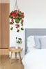 Umělá závěsná pelargonie 70 cm se závěsným košem středně Náhled obrázku produktu 6