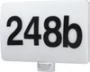 A white LED wall light with the house number "248b" printed in black. Náhľad obrázku produktu