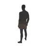 A silhouette of a person wearing a messenger bag. Produktbild-Vorschau