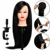 Testa manichino per parrucchieri Iza 60 cm nera, capelli Anteprima dell’immagine prodotto 1