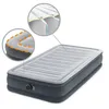 An inflatable air mattress with close-up insets showing construction details. Náhled obrázku produktu