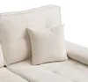 Merax L-Form Ecksofa mit Schlaffunktion, 3-Sitzer Chenille Produktbild-Vorschau 7