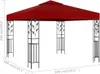 vidaXL Pavillon 3x3 m Weinrot Produktbild-Vorschau 4