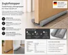 Zugluftstopper Türdichtung 95 cm Grau – Luftzugstopper Produktbild-Vorschau 2