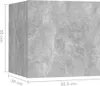Comodino grigio cemento 30,5x30x30 cm materiale a base di Anteprima dell’immagine prodotto 8