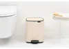 Brabantia Bo, 7 L, Obdĺžnikový, Oceľ, Béžová, Plast, Pedál Náhľad obrázku produktu 4