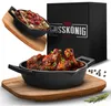GUSSKÖNIG Gusseisen Grillpfännchen für Grill (2er Set) mit Produktbild-Vorschau 1