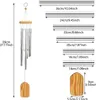 Windspiele, Chimes Metall Wind Chimes Klangspiel 6 Rohre Produktbild-Vorschau 2