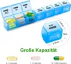 SUKUOS Pillendose 28 Tage Deutsch, Große Tablettenbox Monat Produktbild-Vorschau 4