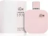 A pink Lacoste L.12.12 Rose Eau De Parfum spray bottle and its white packaging are shown against a white background. Anteprima dell’immagine prodotto