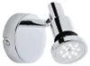 Nástěnné svítidlo LED - chromová barva - kov - 8 x 10 cm Náhled obrázku produktu 2