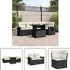The Living Store 6-tlg. Garten-Sofagarnitur mit Kissen Produktbild-Vorschau 1