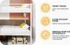 Sweiko Twin sur Twin lit superposé en métal pour enfants Voir les images du produit 4