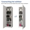Garderobenschrank in weiß Garderobe Mehrzweckschrank 50cm Produktbild-Vorschau 6