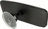 A black rearview mirror with a suction cup mount is shown against a white background. Produktbild-Vorschau