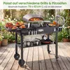 CHARIOT DE BARBECUE COSTWAY, table de barbecue pliante, Voir les images du produit 4