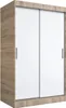 Schiebetürenschrank 120x200cm - Sonoma Eiche & Weiß Matt - Produktbild-Vorschau 8