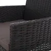 Sada zahradního nábytku Relaxdays, 3dílná ratanová sedací Náhled obrázku produktu 6