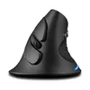 A black ergonomic vertical mouse is shown against a white background. Produktbild-Vorschau