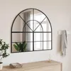 vidaXL Lustro ścienne czarne 100x90 cm Krzywe żelazko Podgląd zdjęcia produktu 2
