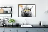 MuchoWow® Gerahmtes Poster Schottischer Highlander - Gold - Produktbild-Vorschau 3