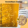 COSTWAY LED Lichterbaum 150cm, Birkenbaum mit 280 Produktbild-Vorschau 3