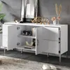 Merax glanzende dressoir met 4 lades en 2 deuren, commode Productafbeelding-voorbeeld 5