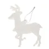 Weihnachtsbaum Anhänger mit Schnur Rentier Baumschmuck Weiß Produktbild-Vorschau 6