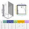 IMPTS Duschkabine 80 x 70 cm Eckeinstieg Duschtür Eckdushe Produktbild-Vorschau 3
