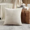 2er Set Creme Beige Kordsamt Kissenbezug 40x40CM Weich Produktbild-Vorschau 2