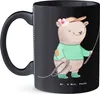 Mr. & Mrs. Panda Kaffeetasse Reitlehrerin Herz - Schwarz - Produktbild-Vorschau 2