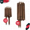 Two wooden garden fences of different sizes are displayed against a white background. Produktbild-Vorschau