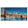 DEQORI Glasbild Echtglas 60x30 cm 'Lichter von Brooklyn' Produktbild-Vorschau 2