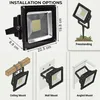Greenmigo 2x 50W SMD Fluter Strahler Warmweiß Schwarz Produktbild-Vorschau 4